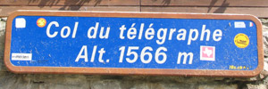 Col du Télégraphe - sign