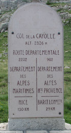 Col de la Cayolle - Tombstone